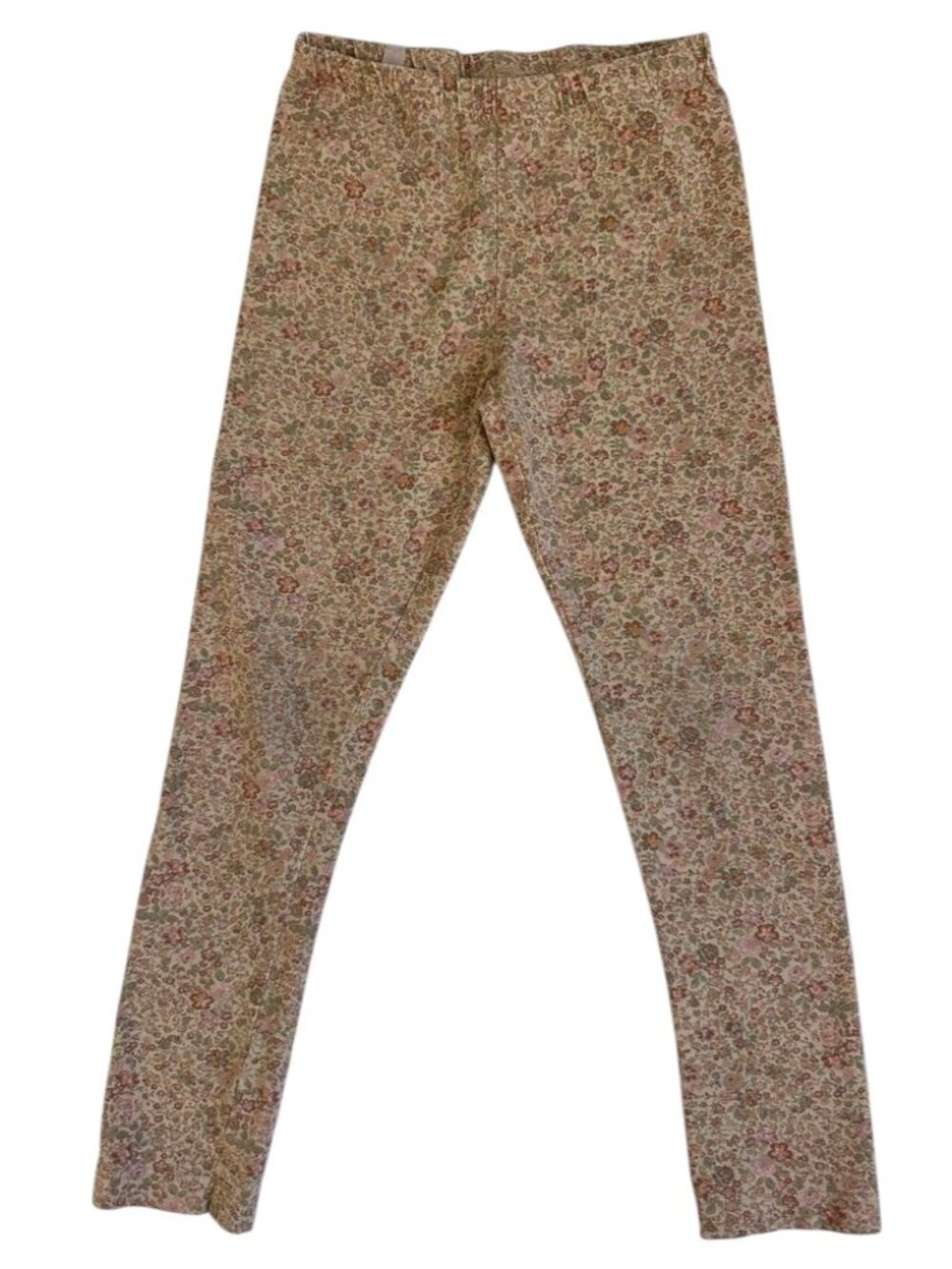 Wheat Girls Cream Vintage Floral Leggings Size 110 / 5Y